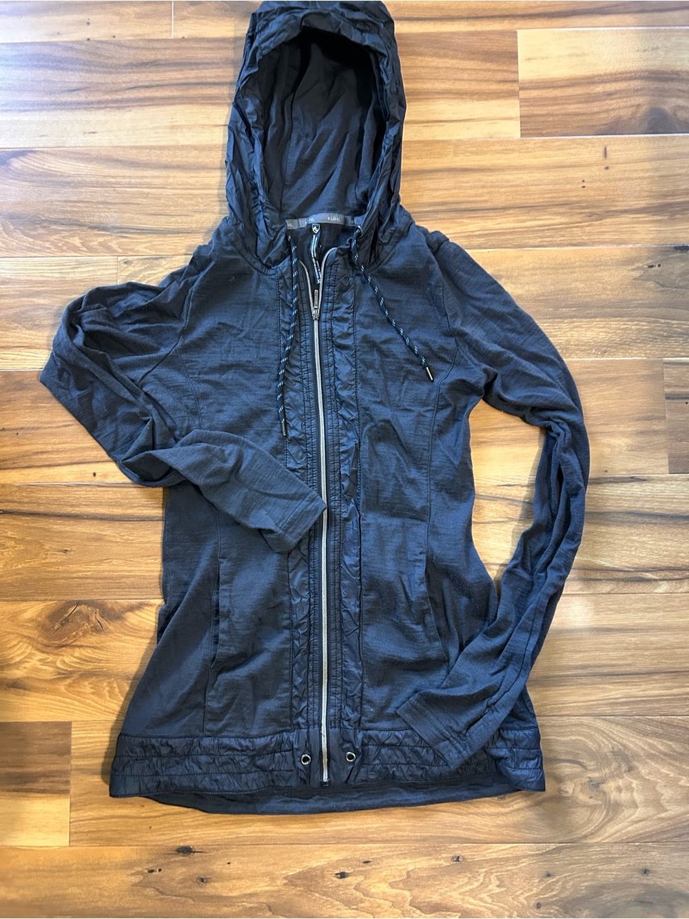 Kuhl Women's Charcoal Hooded Bomber Jacket